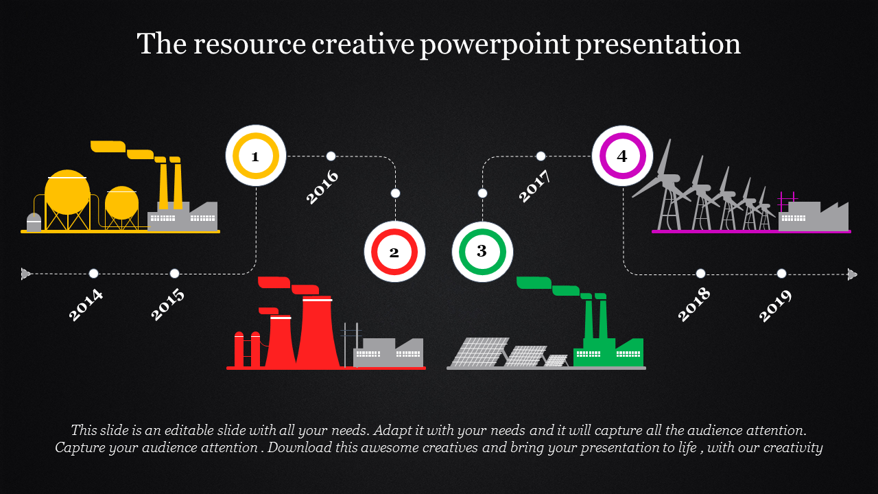Factory Model Creative PowerPoint Presentation	Slide